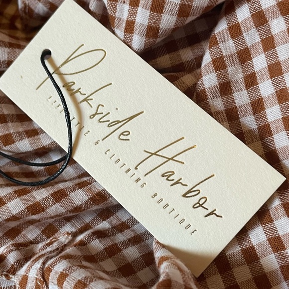 NWT Rhythm Lola Tiered Checkered Dress - Picture 4 of 7